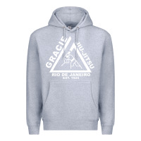 Heather Grey gracie jiu jitsu  2 Premium Hoodie - artisFamous