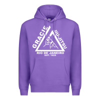 Purple gracie jiu jitsu  2 Premium Hoodie - artisFamous