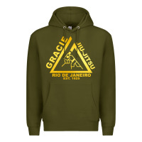 Army Green gracie jiu jitsu Premium Hoodie - artisFamous
