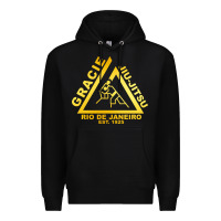 Black gracie jiu jitsu Premium Hoodie - artisFamous