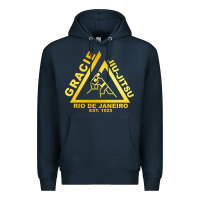 Navy gracie jiu jitsu Premium Hoodie - artisFamous