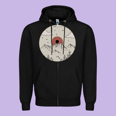 The Mountains Are Calling Zipper Hoodie Designed By Bettercallsaul