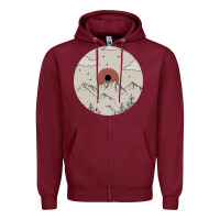 Burgundy The Mountains Are Calling Zipper Hoodie - Bettercallsaul