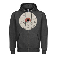 Charcoal Heather The Mountains Are Calling Zipper Hoodie - Bettercallsaul