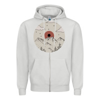 Dove Grey The Mountains Are Calling Zipper Hoodie - Bettercallsaul