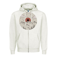 Oatmeal Heather The Mountains Are Calling Zipper Hoodie - Bettercallsaul