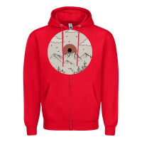 Red The Mountains Are Calling Zipper Hoodie - Bettercallsaul