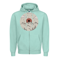 Seafoam The Mountains Are Calling Zipper Hoodie - Bettercallsaul