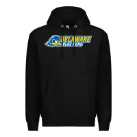 Black delaware fightin' blue hens Premium Hoodie - artisFamous