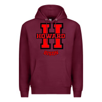 Burgundy howard 1867 university Premium Hoodie - artisFamous