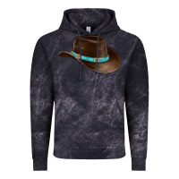 Cloud Black cowboy cap Vintage Hoodie - BarkalooDesign