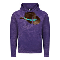 Cloud Purple cowboy cap Vintage Hoodie - BarkalooDesign