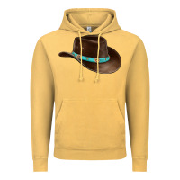 Vintage Mustard cowboy cap Vintage Hoodie - BarkalooDesign