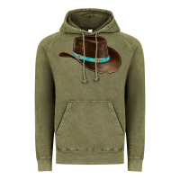Vintage Olive cowboy cap Vintage Hoodie - BarkalooDesign