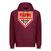Burgundy melvins army Premium Hoodie - artisFamous