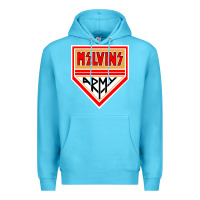 Ocean Blue melvins army Premium Hoodie - artisFamous