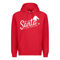 Red Dear Santa I Can Explain Premium Hoodie - artisFamous