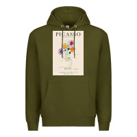 Army Green pablo picasso   bouquet of peace Premium Hoodie - artisFamous