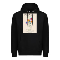 Black pablo picasso   bouquet of peace Premium Hoodie - artisFamous