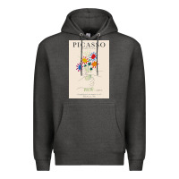 Charcoal Heather pablo picasso   bouquet of peace Premium Hoodie - artisFamous