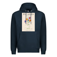 Navy pablo picasso   bouquet of peace Premium Hoodie - artisFamous
