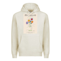 Oatmeal Heather pablo picasso   bouquet of peace Premium Hoodie - artisFamous
