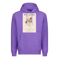 Purple pablo picasso   bouquet of peace Premium Hoodie - artisFamous