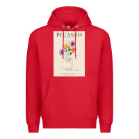Red pablo picasso   bouquet of peace Premium Hoodie - artisFamous