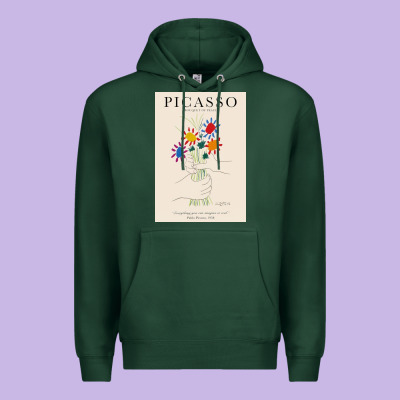 Pablo Picasso   Bouquet Of Peace Premium Hoodie Designed By Artisfamous