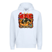 White acd christmas Premium Hoodie - artisFamous