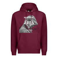Burgundy head down Premium Hoodie - artisFamous