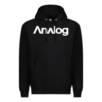 Black analog Premium Hoodie - artisFamous