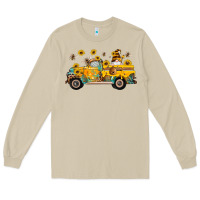 Mushroom western bee gnomes truck sunflowers honeycomb beehive honey turquoise Long Sleeve Tee - Artiststas