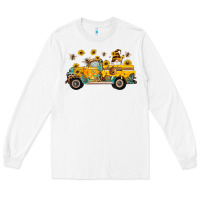 White western bee gnomes truck sunflowers honeycomb beehive honey turquoise Long Sleeve Tee - Artiststas