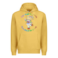 Antique Gold rainbow brite badass   rainbow brite Premium Hoodie - artisFamous
