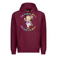 Burgundy rainbow brite badass   rainbow brite Premium Hoodie - artisFamous