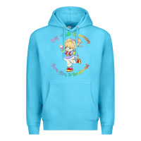 Ocean Blue rainbow brite badass   rainbow brite Premium Hoodie - artisFamous