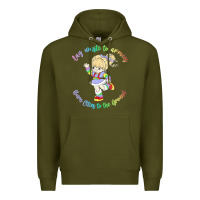 Army Green rainbow brite badass   rainbow brite Premium Hoodie - artisFamous