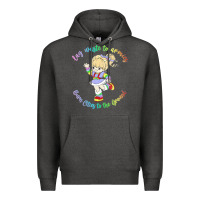 Charcoal Heather rainbow brite badass   rainbow brite Premium Hoodie - artisFamous