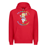 Red rainbow brite badass   rainbow brite Premium Hoodie - artisFamous
