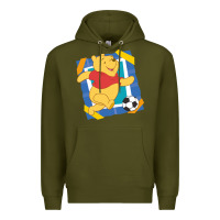 Army Green winnie the pooh Premium Hoodie - artisFamous