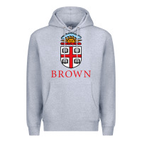 Heather Grey brown university Premium Hoodie - artisFamous