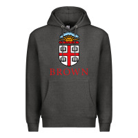 Charcoal Heather brown university Premium Hoodie - artisFamous