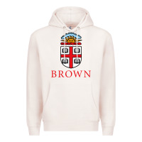 Pale Pink brown university Premium Hoodie - artisFamous