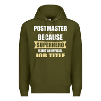 Army Green gift for superhero postmaster Premium Hoodie - artisFamous