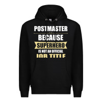 Black gift for superhero postmaster Premium Hoodie - artisFamous
