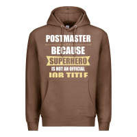 Chestnut gift for superhero postmaster Premium Hoodie - artisFamous