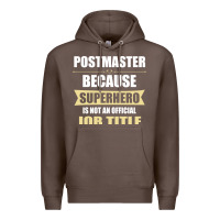 Coffee gift for superhero postmaster Premium Hoodie - artisFamous