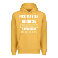 Mustard gift for superhero postmaster Premium Hoodie - artisFamous