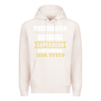 Pale Pink gift for superhero postmaster Premium Hoodie - artisFamous